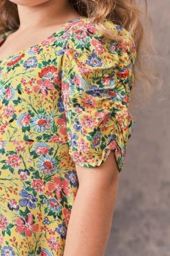 Next Ruched Sleeve Dress (3-16yrs) -Angel & Rocket Shop C46 847s3