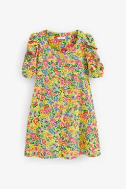Next Ruched Sleeve Dress (3-16yrs) -Angel & Rocket Shop C46847s4