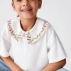 Next Floral Embroidered Collar T-Shirt (3-16yrs) 2 Next Floral Embroidered Collar T-Shirt (3-16yrs) -Angel & Rocket Shop C47 914s