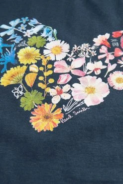 Paul Smith Junior Girls 'Heart' Print T-Shirt -Angel & Rocket Shop C48177s5