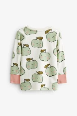 Next Cream/Purple Character Pyjamas 3 Pack (9mths-8yrs) -Angel & Rocket Shop C49188s3