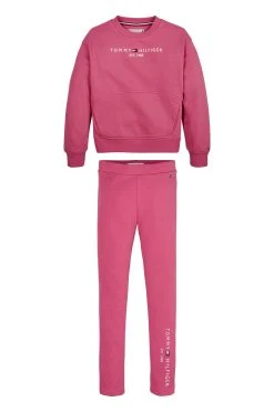 Tommy Hilfiger Red Essential Jumper And Leggings Set