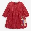Jojo Maman Bebe JoJo Maman Bébé Reindeer Appliqué Dress -Angel & Rocket Shop C52028s