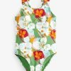 Baker By Ted Baker Green Printed Swimsuit 2 Baker By Ted Baker Green Printed Swimsuit -Angel & Rocket Shop C52071s