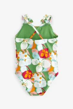 Baker By Ted Baker Green Printed Swimsuit 8 Baker By Ted Baker Green Printed Swimsuit -Angel & Rocket Shop C52071s2