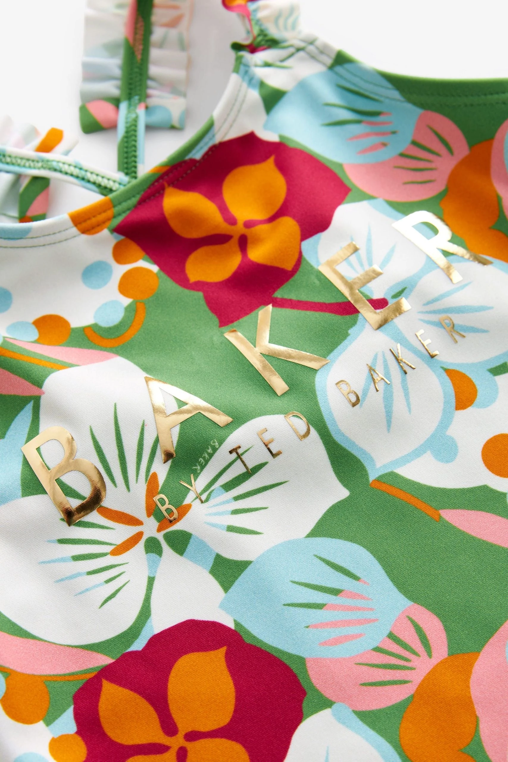 Baker By Ted Baker Green Printed Swimsuit 5 Baker By Ted Baker Green Printed Swimsuit - Image 3