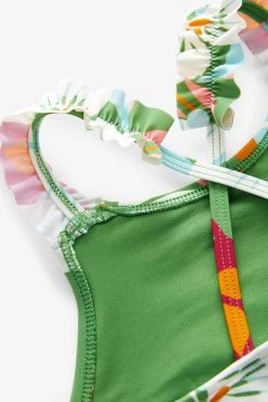 Baker By Ted Baker Green Printed Swimsuit 10 Baker By Ted Baker Green Printed Swimsuit -Angel & Rocket Shop C52071s4