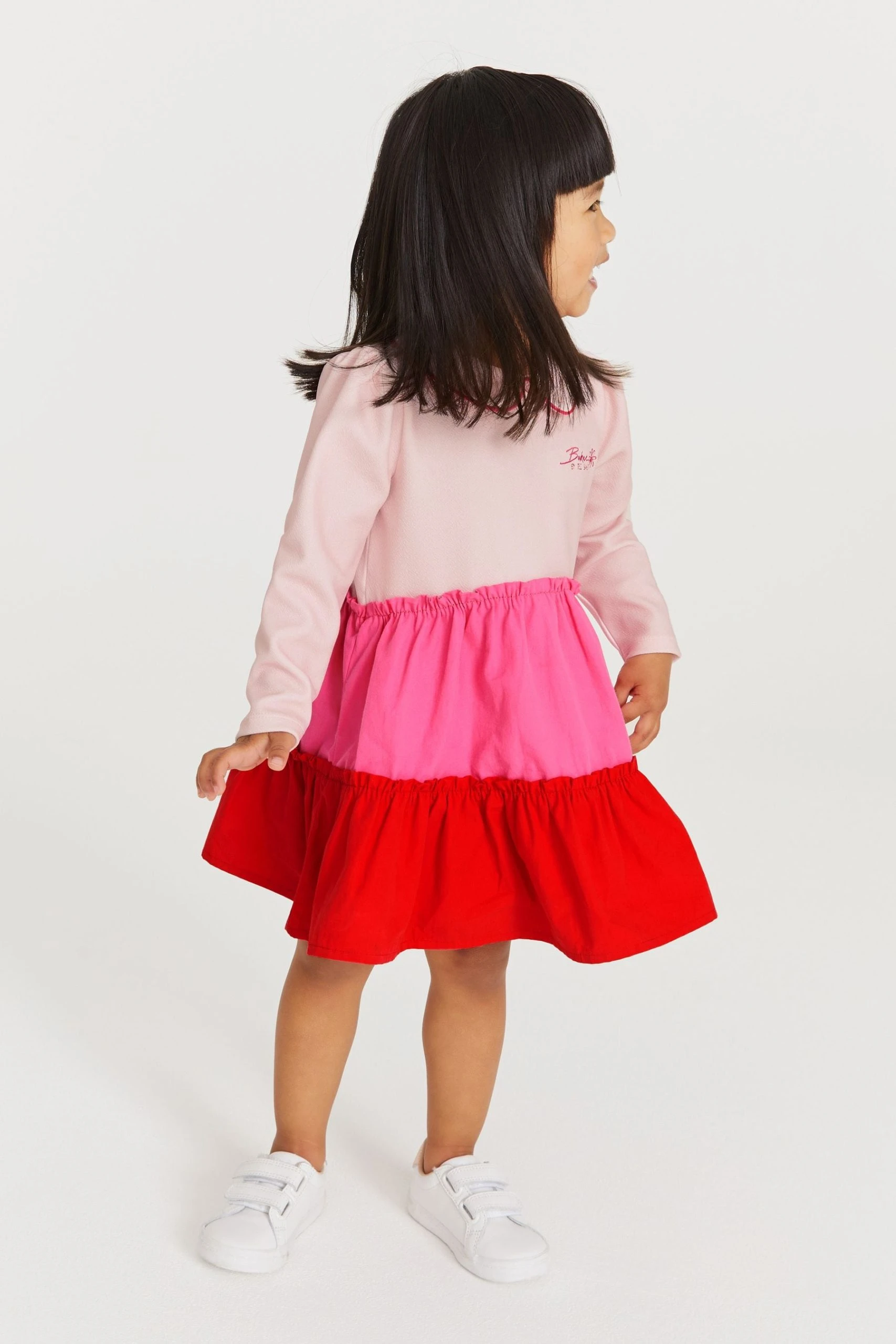Baker By Ted Baker Pink & Red Colourblock Dress 4 Baker By Ted Baker Pink & Red Colourblock Dress - Image 2