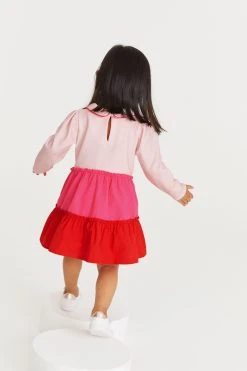 Baker By Ted Baker Pink & Red Colourblock Dress 14 Baker By Ted Baker Pink & Red Colourblock Dress -Angel & Rocket Shop C56433s4