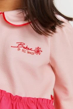 Baker By Ted Baker Pink & Red Colourblock Dress 15 Baker By Ted Baker Pink & Red Colourblock Dress -Angel & Rocket Shop C56433s5