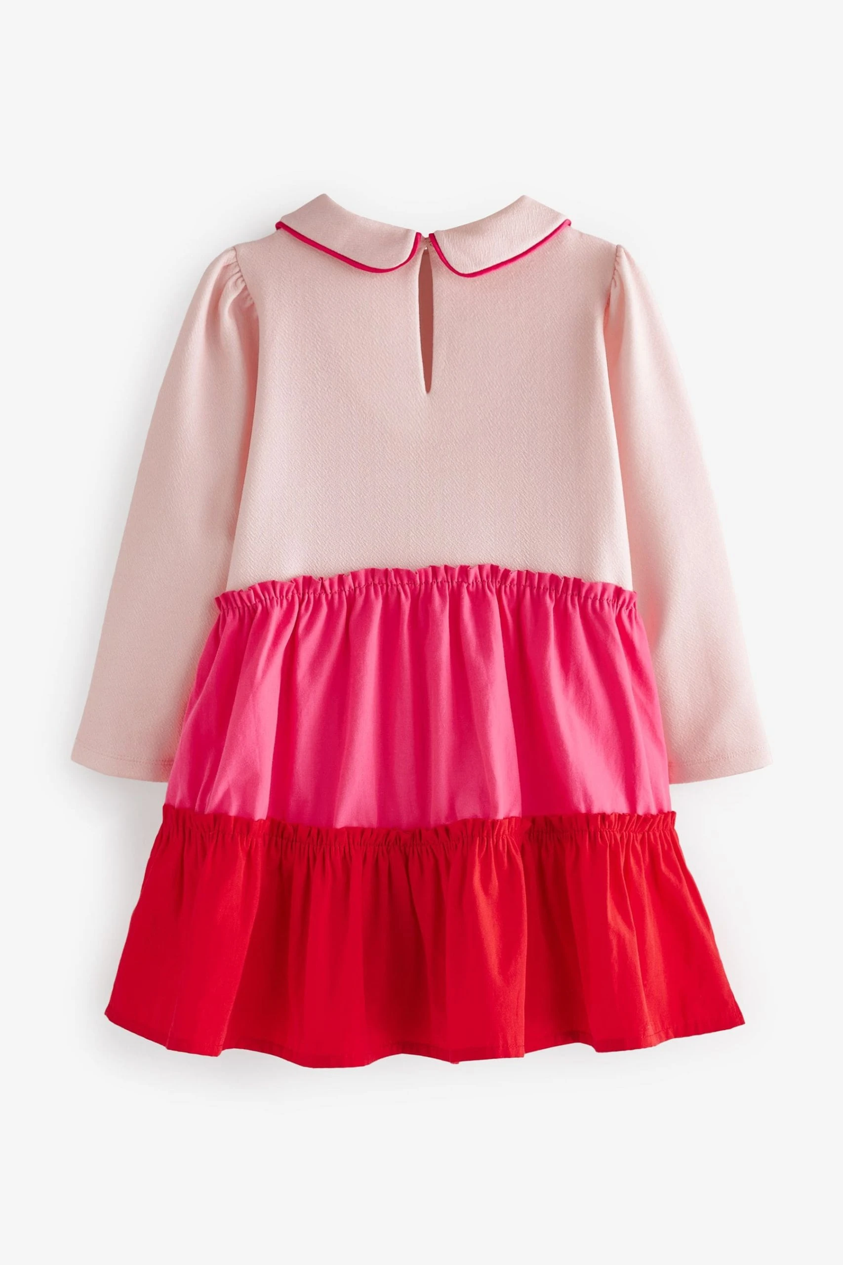Baker By Ted Baker Pink & Red Colourblock Dress 9 Baker By Ted Baker Pink & Red Colourblock Dress - Image 7
