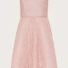 Monsoon Pink Lace Bardot Dress -Angel & Rocket Shop C56573s