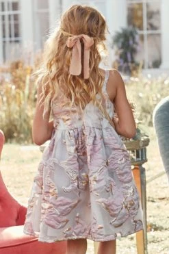 Next Jacquard Party Dress (6-16yrs) -Angel & Rocket Shop C57 408s3