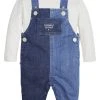 Tommy Hilfiger Cream Baby Dungaree Set