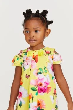 Baker By Ted Baker Yellow Floral Jersey Dress 13 Baker By Ted Baker Yellow Floral Jersey Dress -Angel & Rocket Shop C60940s4