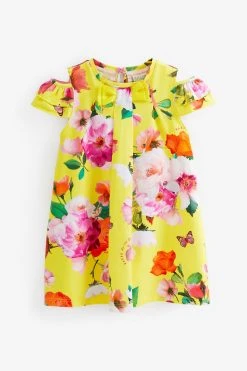 Baker By Ted Baker Yellow Floral Jersey Dress 15 Baker By Ted Baker Yellow Floral Jersey Dress -Angel & Rocket Shop C60940s6