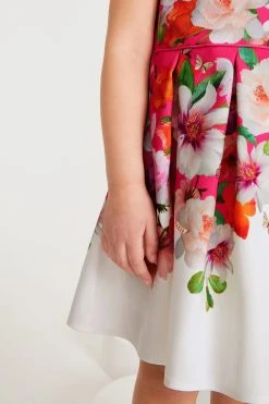 Baker By Ted Baker Pink Floral Ottoman Dress -Angel & Rocket Shop C61063s8