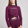 Juicy Couture Pink Warped Juicy Twist Front Top 1 Juicy Couture Pink Warped Juicy Twist Front Top -Angel & Rocket Shop C64417s