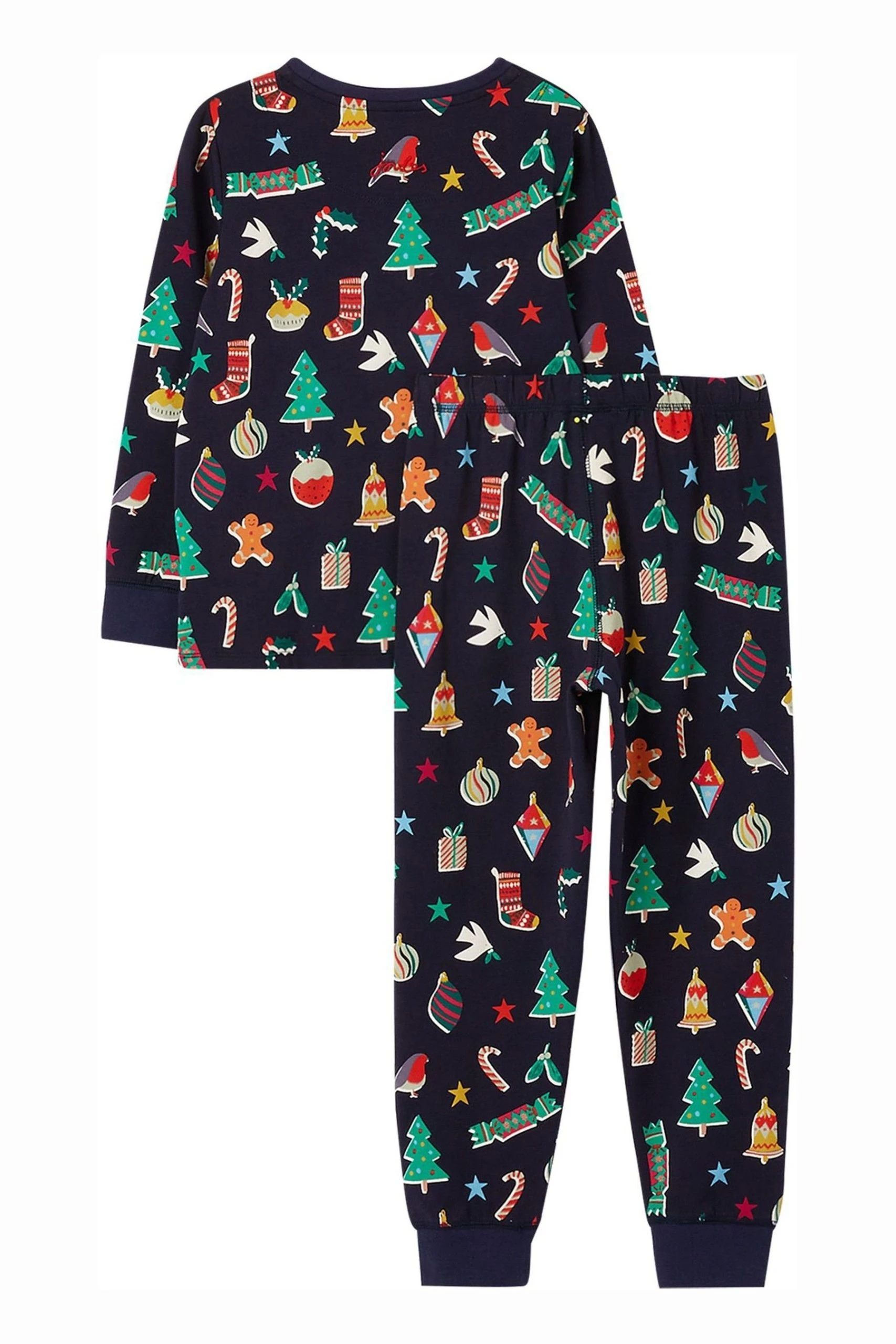Joules Blue Festive Kipwell Pyjama Set 4 Joules Blue Festive Kipwell Pyjama Set - Image 2