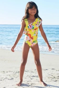 Baker By Ted Baker Yellow Floral Swimsuit