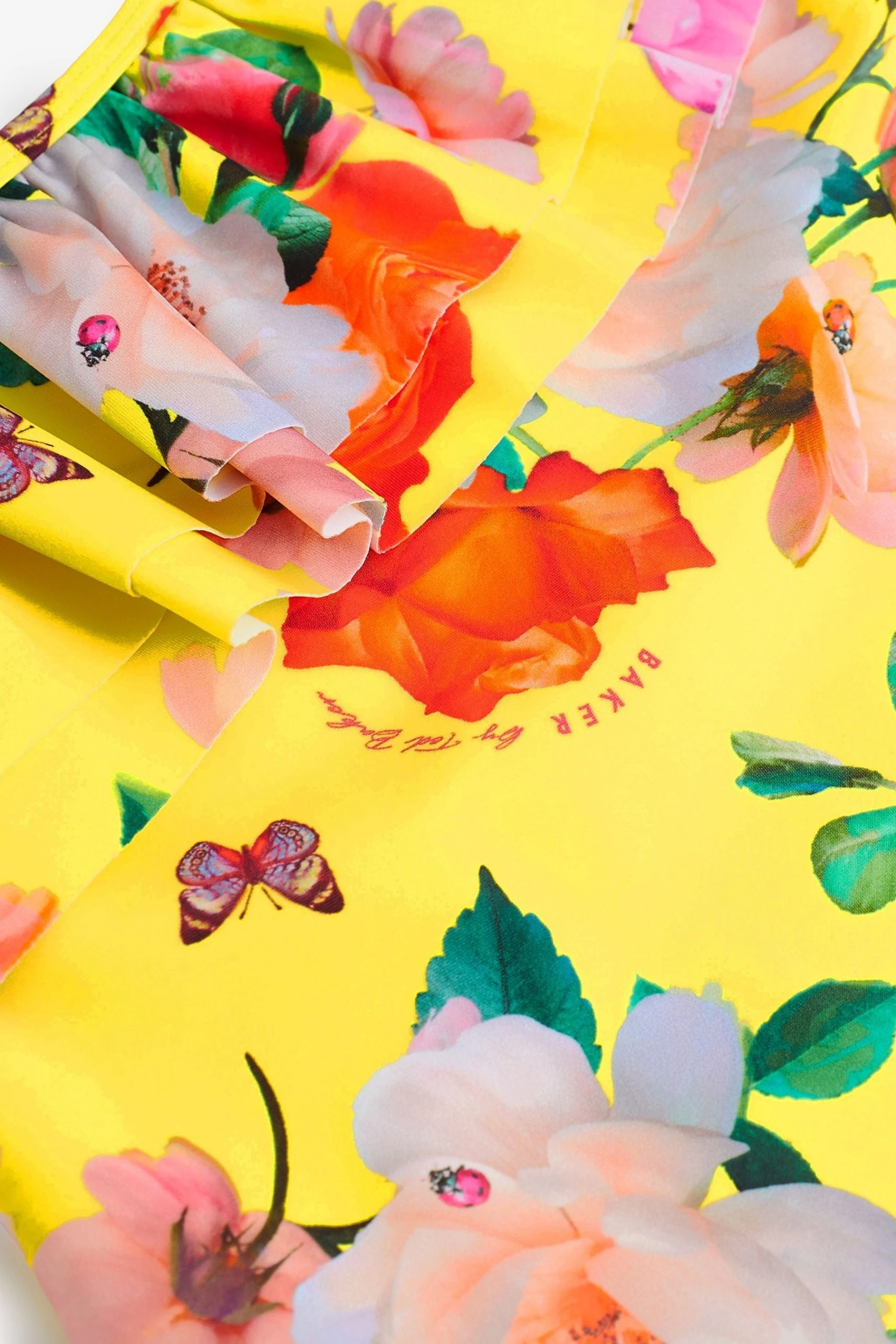 Baker By Ted Baker Yellow Floral Swimsuit 11 Baker By Ted Baker Yellow Floral Swimsuit - Image 9