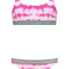 Sunuva Pink Tie Dye Strappy Bikini -Angel & Rocket Shop C70621s