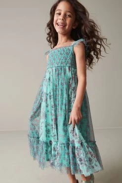 Next Mesh Strappy Midi Dress (3-16yrs) 11 Next Mesh Strappy Midi Dress (3-16yrs) -Angel & Rocket Shop C71 882s2