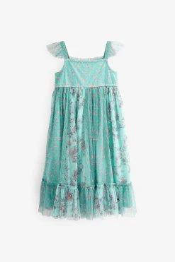 Next Mesh Strappy Midi Dress (3-16yrs) 17 Next Mesh Strappy Midi Dress (3-16yrs) -Angel & Rocket Shop C71 882s8