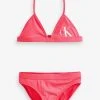 Calvin Klein Girls Pink Triangle Bikini Set -Angel & Rocket Shop C74448s
