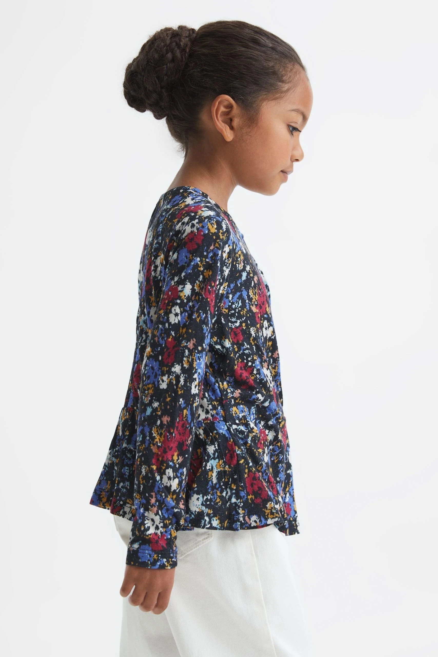 Reiss Jackie Printed Jersey Top 6 Reiss Jackie Printed Jersey Top - Image 4