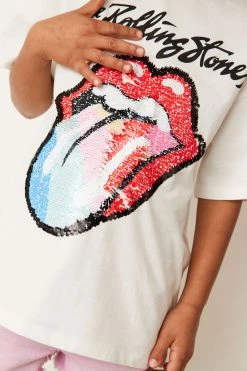 Next Rolling Stones Oversized T-Shirt (3-16yrs) -Angel & Rocket Shop C76 906s4