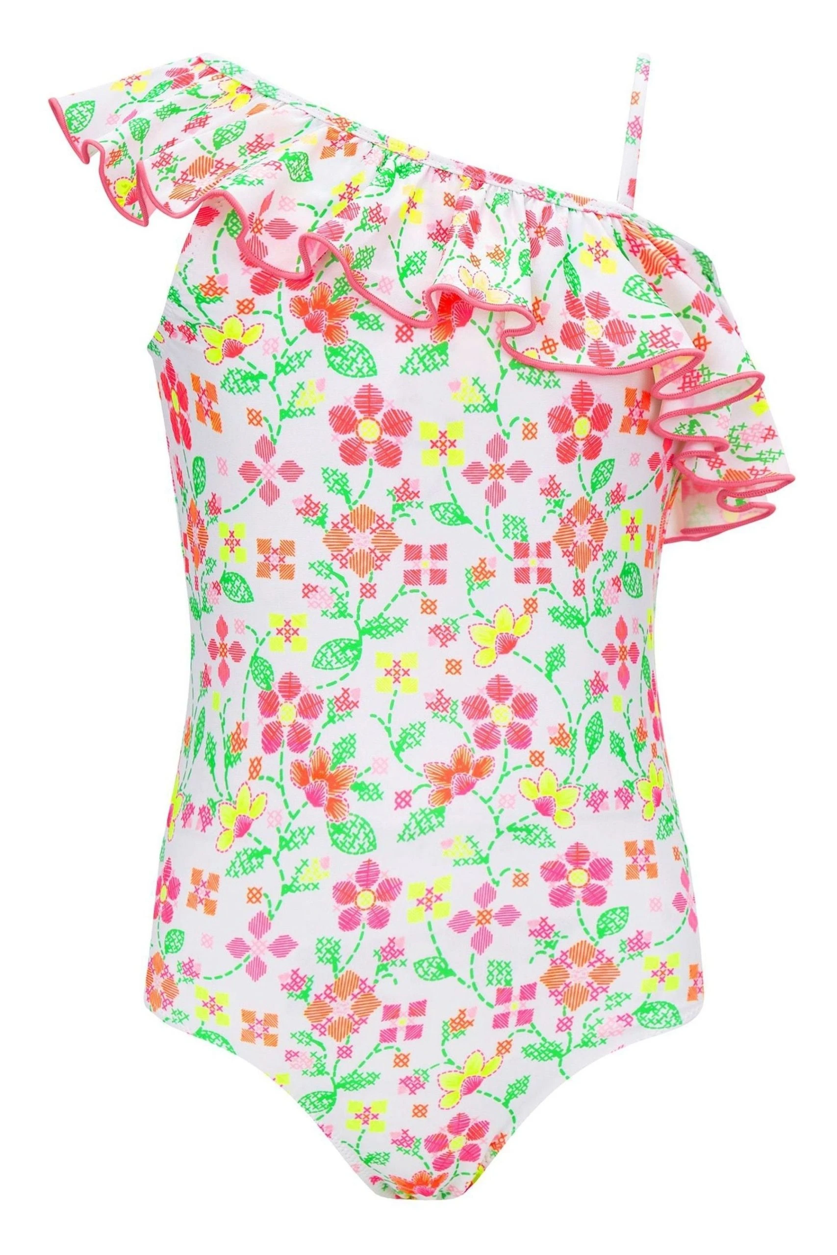 Sunuva Yellow Floral Stitch Swimsuit 5 Sunuva Yellow Floral Stitch Swimsuit - Image 3