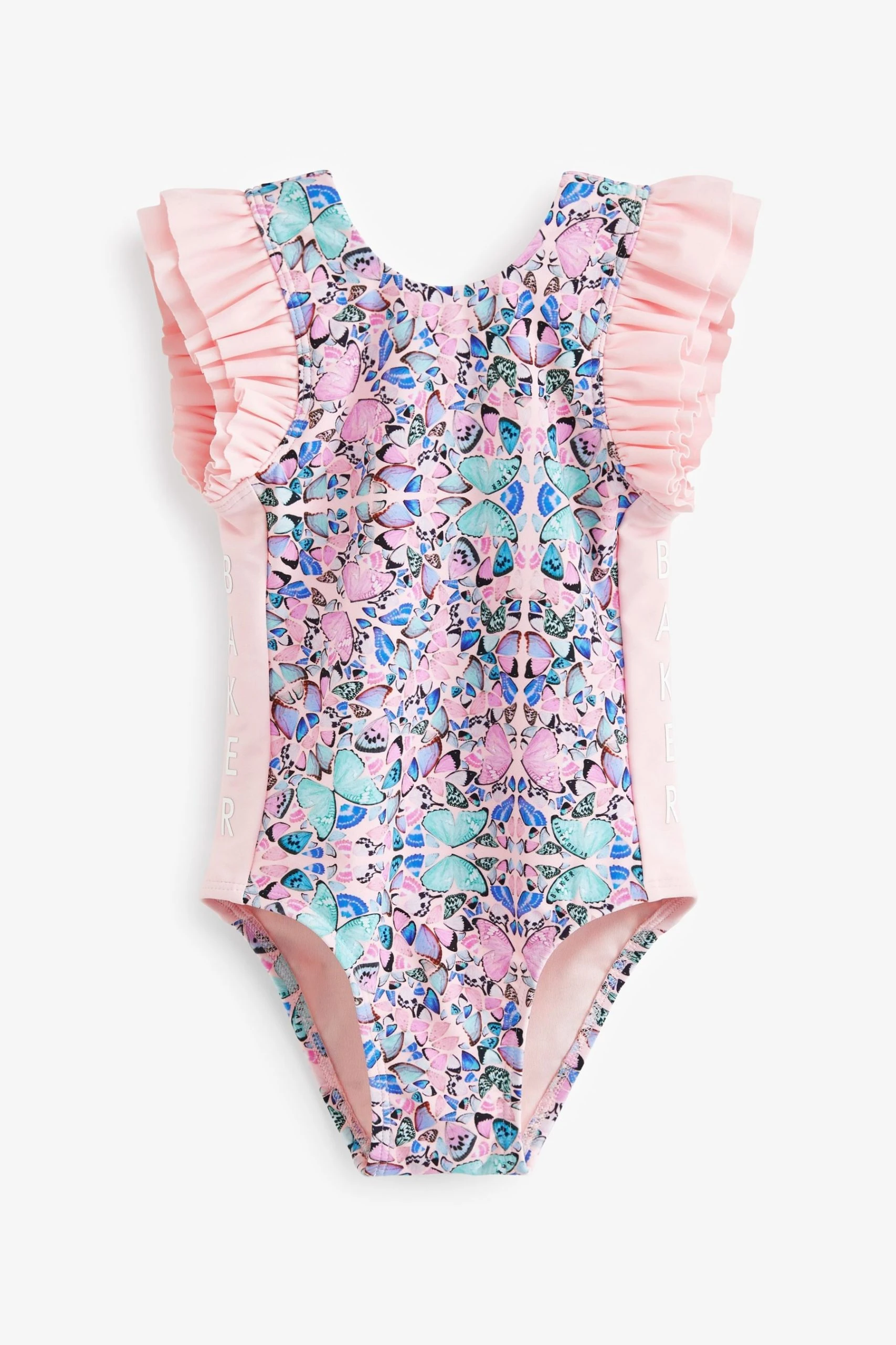 Baker By Ted Baker Pink Butterfly Swimsuit 3 Baker By Ted Baker Pink Butterfly Swimsuit