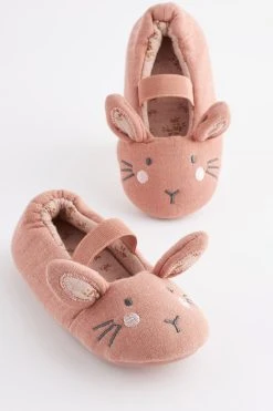 Next Pink Bunny Mary Jane Slippers