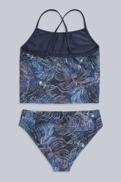 Animal Kids Navy Blue Dive In Recycled Reversible Tankini -Angel & Rocket Shop C81704s4