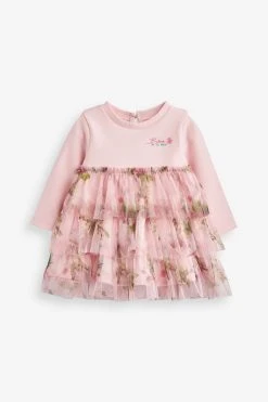 Baker By Ted Baker Pink Mesh Skirt Dress