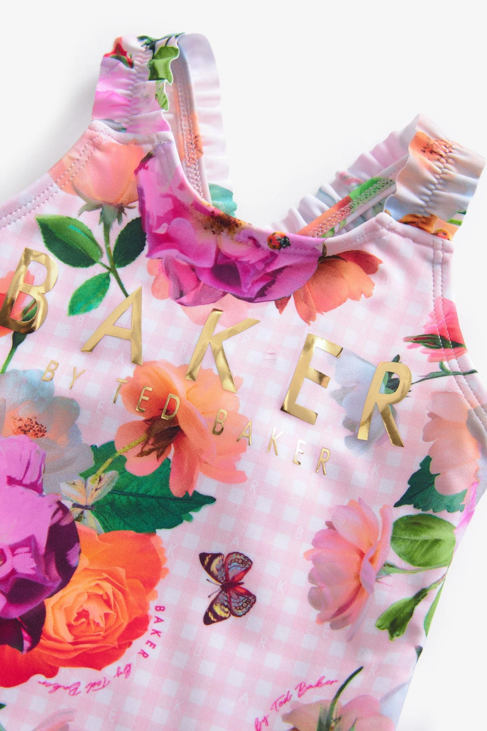 Baker By Ted Baker Pink Gingham Swimsuit 5 Baker By Ted Baker Pink Gingham Swimsuit - Image 3