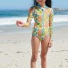 Little Bird By Jools Oliver Floral Longsleeve Swimsuit -Angel & Rocket Shop C89453s