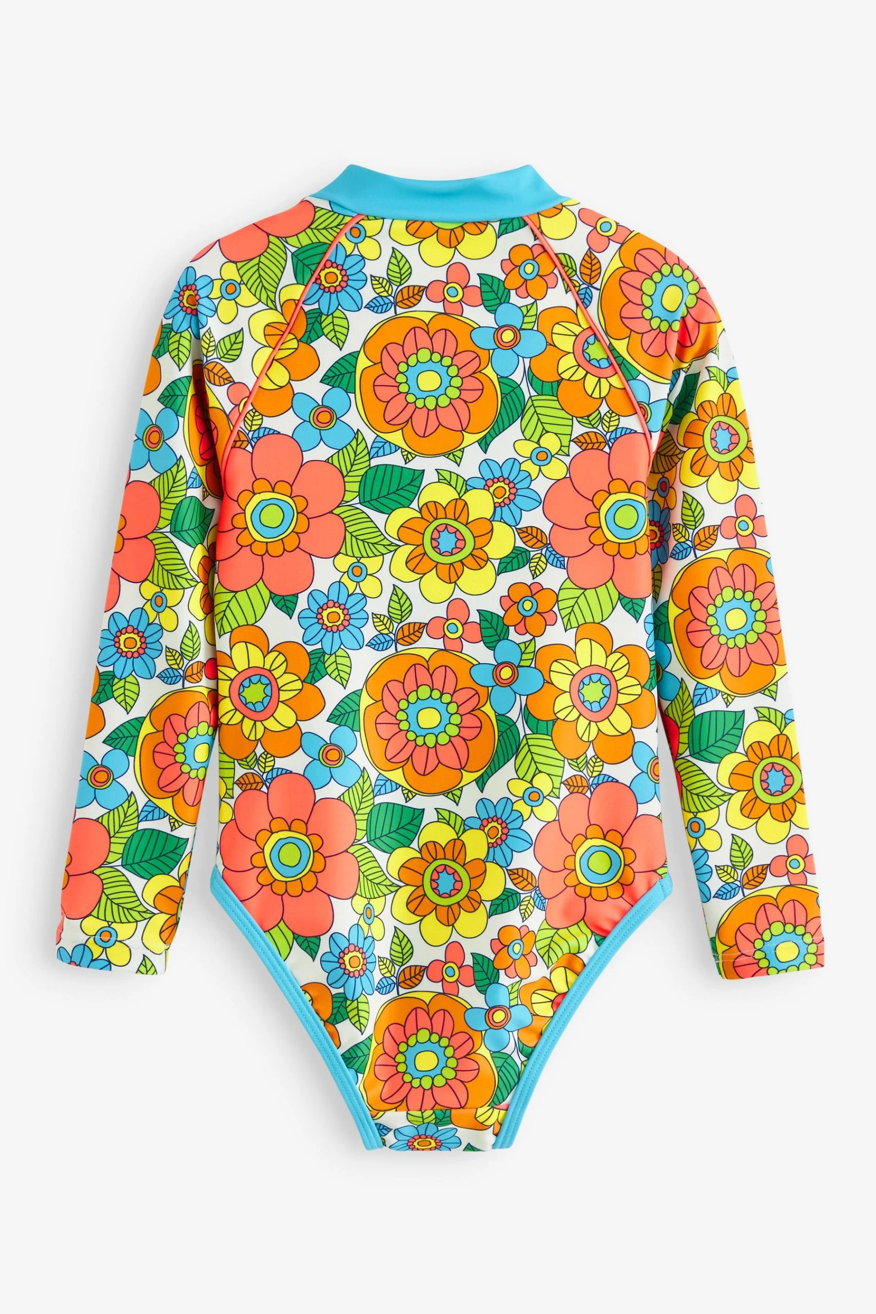 Little Bird By Jools Oliver Floral Longsleeve Swimsuit 8 Little Bird By Jools Oliver Floral Longsleeve Swimsuit - Image 6