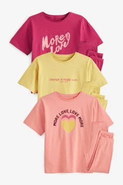 Next Jogger Pyjamas 3 Pack (3-16yrs) -Angel & Rocket Shop C92085s4