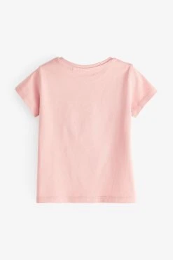 Next Mid Pink Best Friends Short Sleeve Cotton T-Shirt (3mths-7yrs) -Angel & Rocket Shop C93012s2