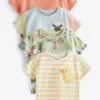 Next Short Sleeve T-Shirts 4 Pack (3mths-7yrs) -Angel & Rocket Shop C93370s