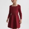 Reiss Marnie Square Neck Knitted Dress -Angel & Rocket Shop C93905s
