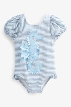 Next Puff Sleeve Swimsuit (3mths-7yrs) -Angel & Rocket Shop C96 288s5