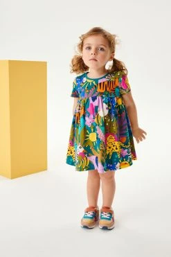 Next Short Sleeve Cotton Jersey Dress (3mths-7yrs) -Angel & Rocket Shop C97 580s2