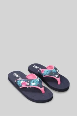 Animal Kids Dark Blue Swish Flip Flops