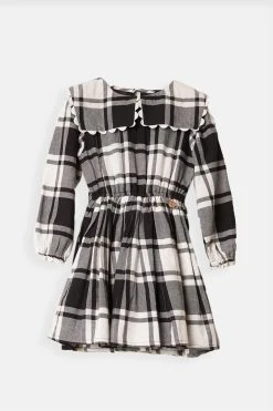 Angel & Rocket Black Ashley Collared Check Dress -Angel & Rocket Shop C98391s3