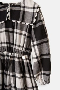 Angel & Rocket Black Ashley Collared Check Dress -Angel & Rocket Shop C98391s5