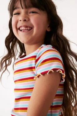 Next Short Sleeve Rib T-Shirt (3-16yrs) -Angel & Rocket Shop C99 736s5