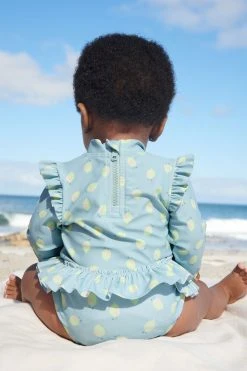 Next Mineral Blue Newborn 2 Piece Sunsafe Swim Set (0mths-3yrs) -Angel & Rocket Shop D00 169s2